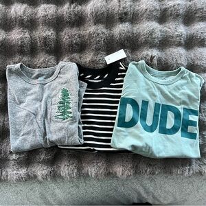 Set of 3 kids J.Crew long-sleeve tshirts size S (6-7)